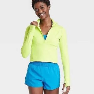 Lime Green Half Zip Jacket Pullover